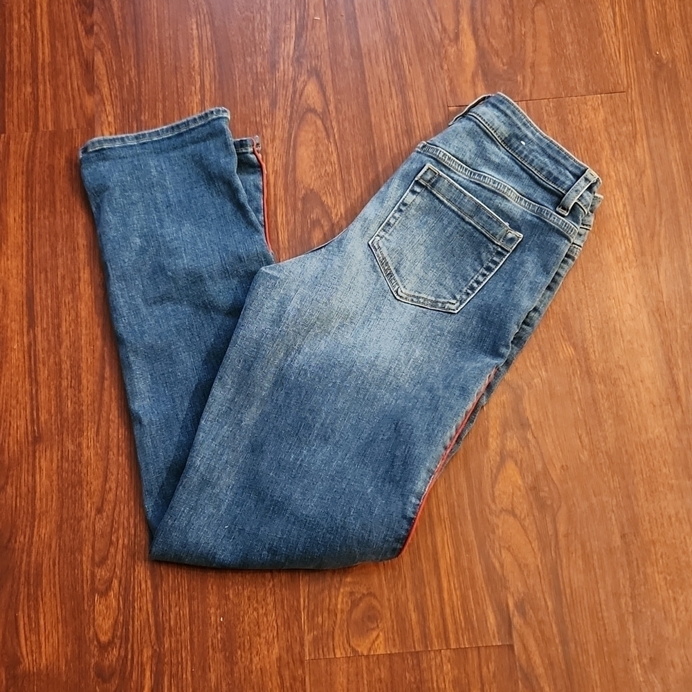 Vince Camuto Jeans Womens Size 2 Red Stripe Size 26 Denim